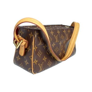 Louis Vuitton Bag Semi Leather Cite Viva Brown Shoulder Monogram